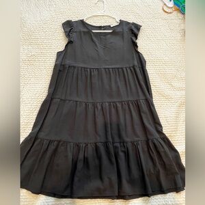 Kirundo black ruffle dress
